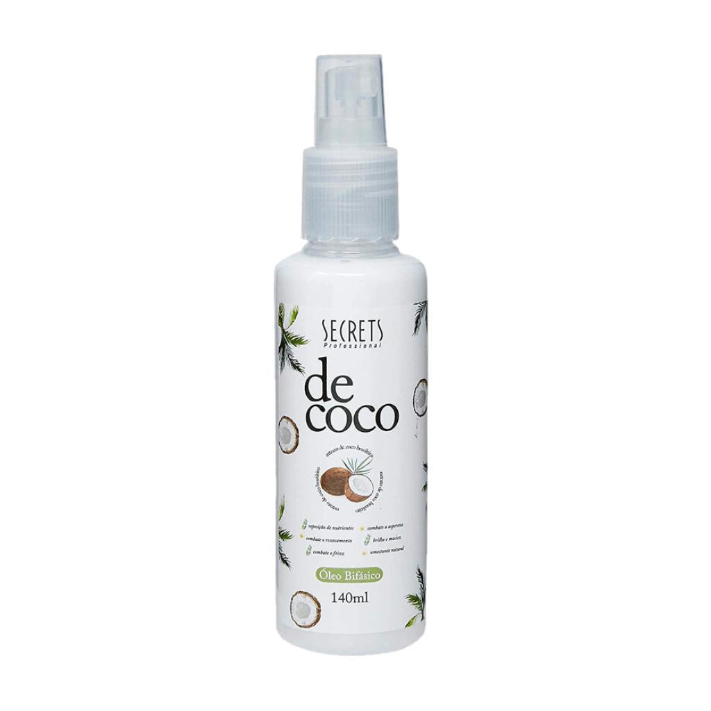 Spray Bifásico 140ml de Coco - Secrets Professional