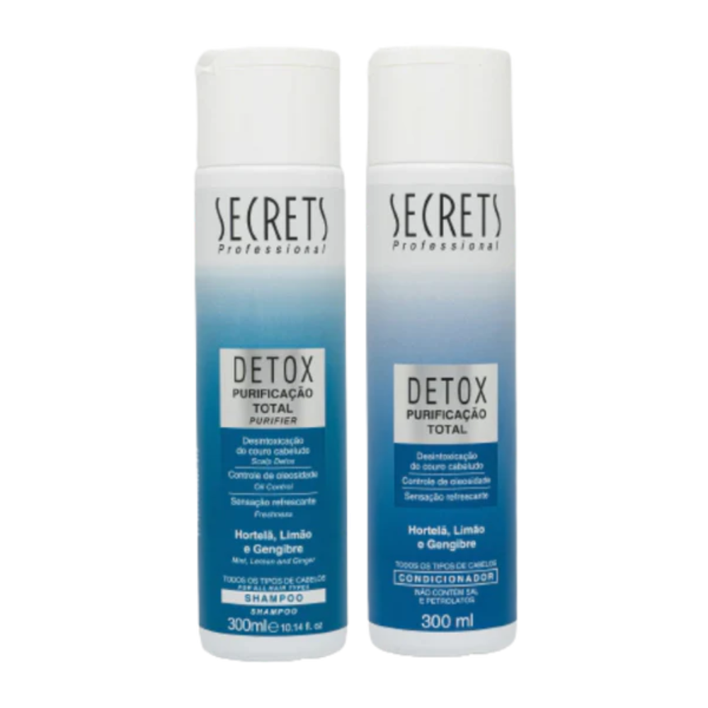 Kit Detox - Shampoo e Condicionador - Secrets Professional