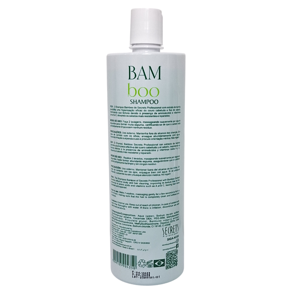 Shampoo Bamboo 800ml - Secrets Professional