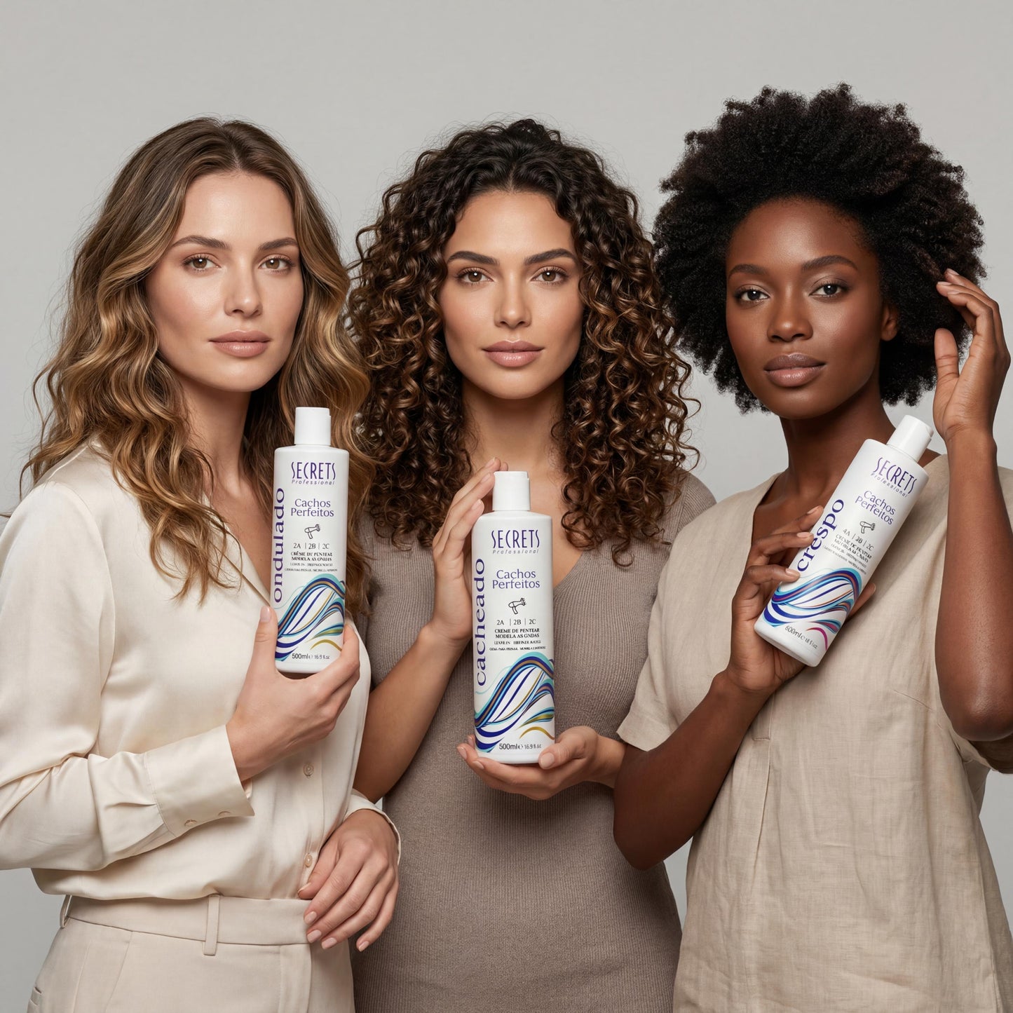 Creme de Pentear Ondulado 500ml Cachos Perfeitos - Secrets Professional