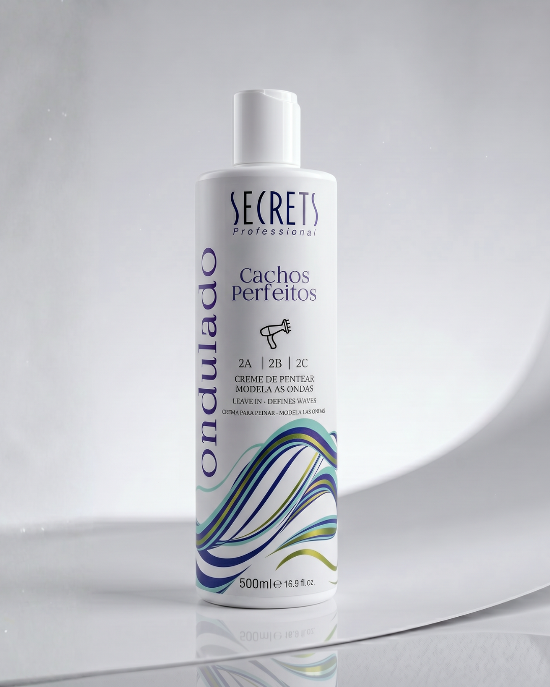 Creme de Pentear Ondulado 500ml Cachos Perfeitos - Secrets Professional