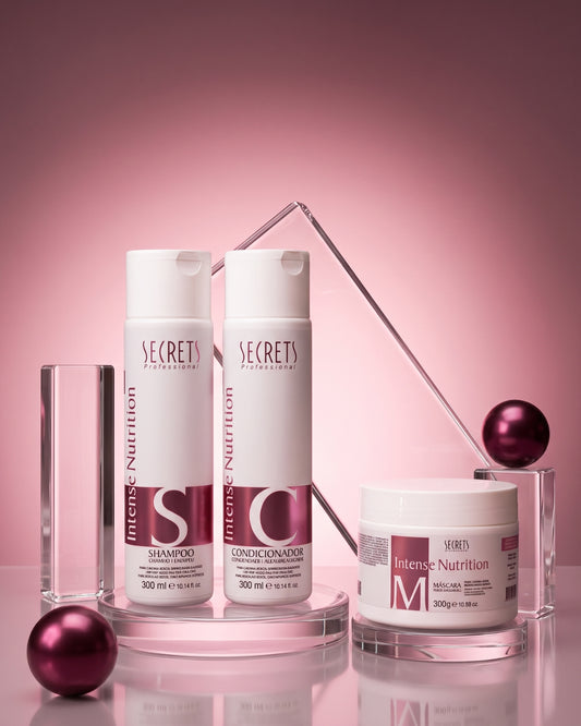 Kit Intense Nutrition - Shampoo, Condicionador e Máscara - Secrets Professional