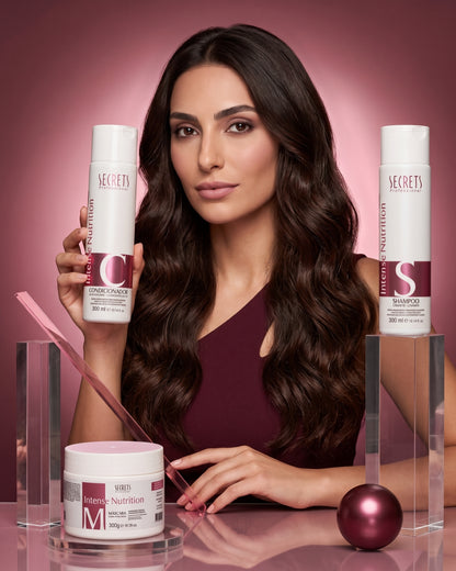 Kit Intense Nutrition - Shampoo, Condicionador e Máscara - Secrets Professional