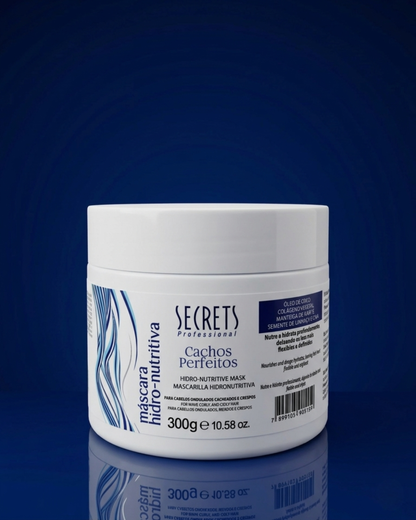 Máscara Hidro-Nutritiva 300ml Cachos Perfeitos - Secrets Professional