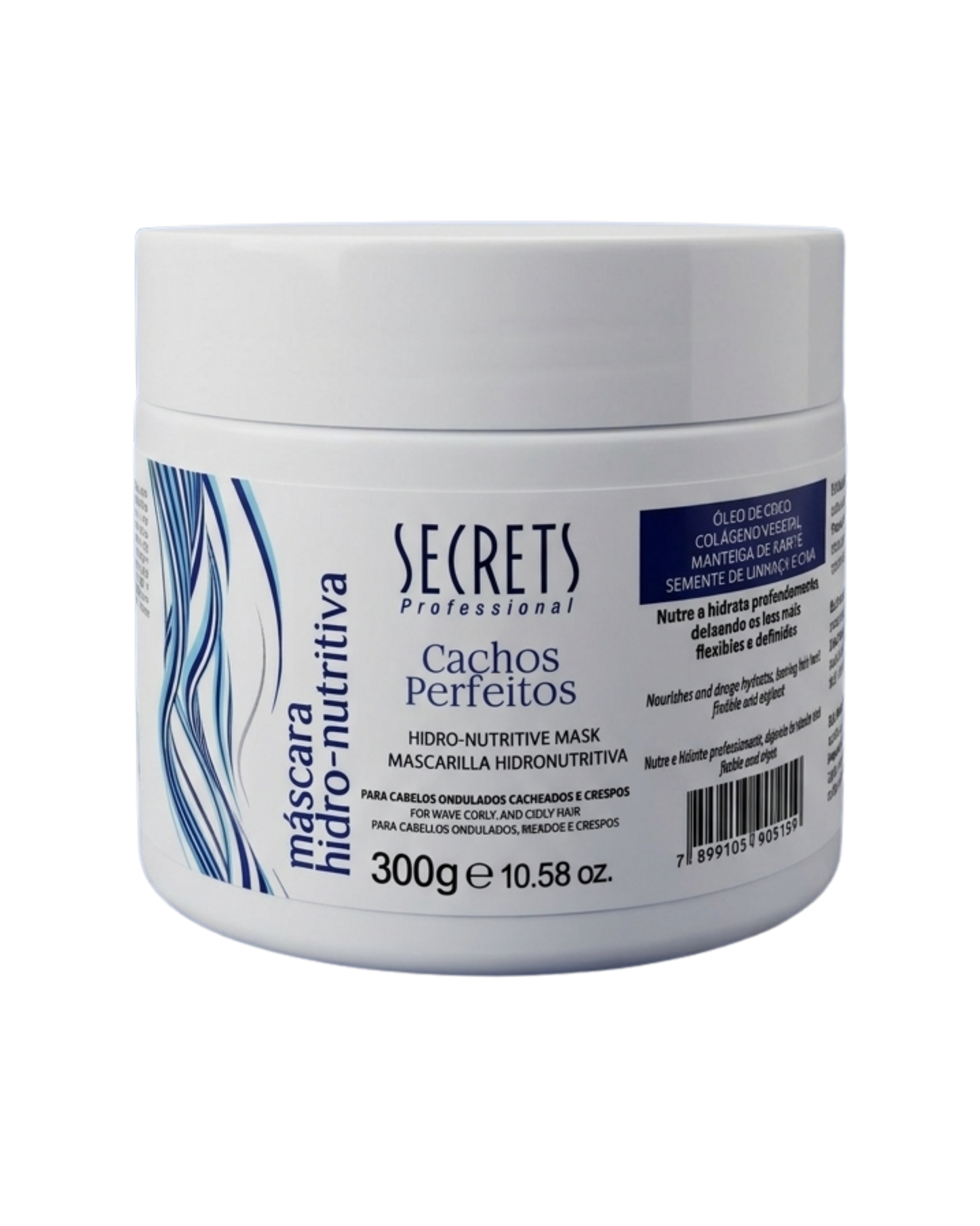 Máscara Hidro-Nutritiva 300ml Cachos Perfeitos - Secrets Professional