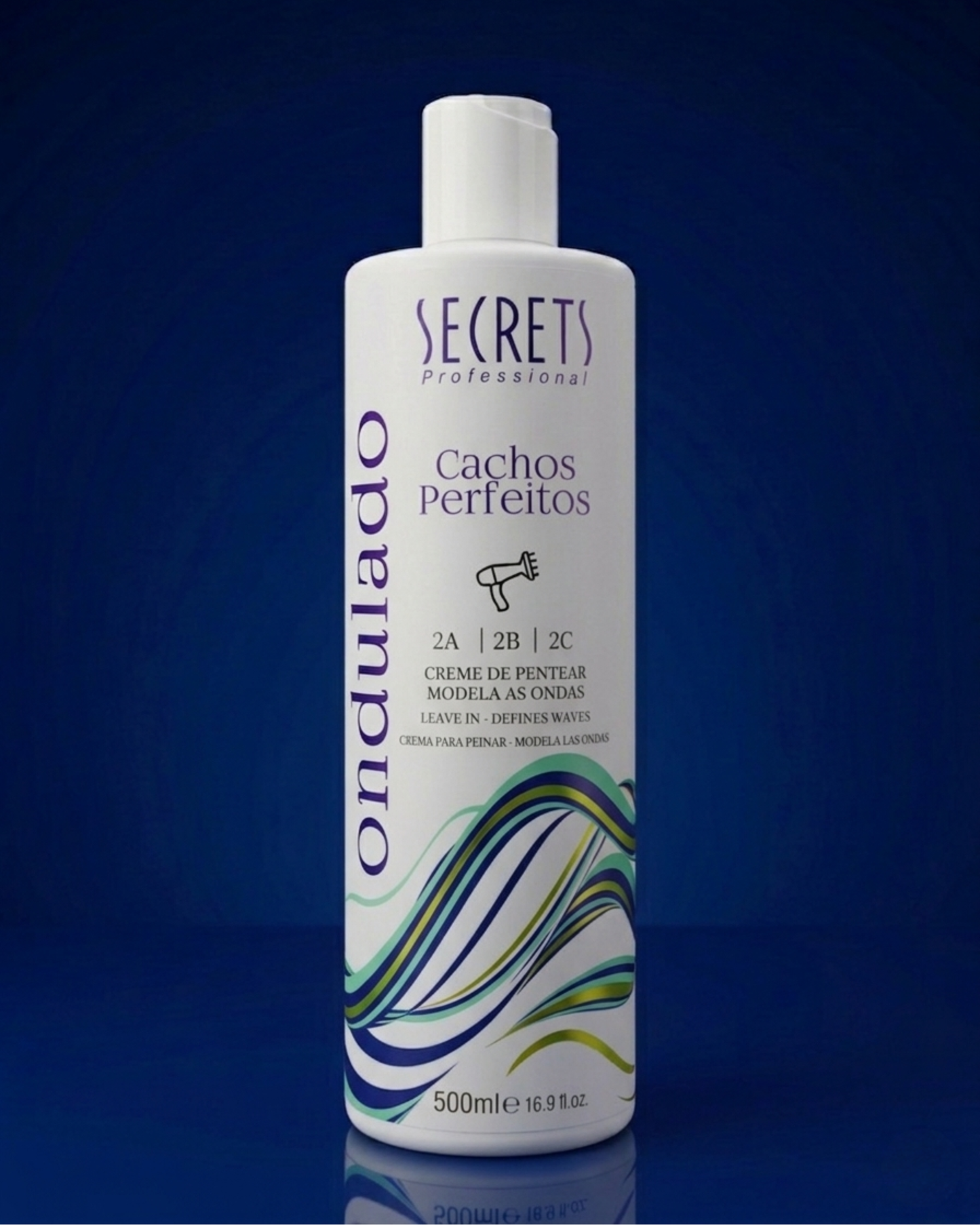 Creme de Pentear Ondulado 500ml Cachos Perfeitos - Secrets Professional