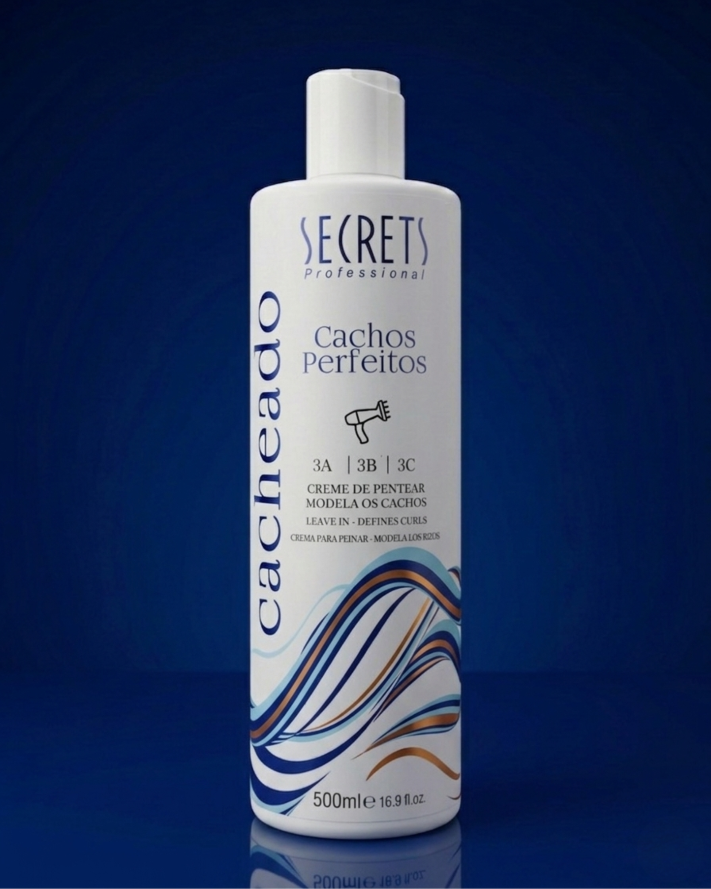 Creme de Pentear Cacheado 500ml Cachos Perfeitos - Secrets Professional