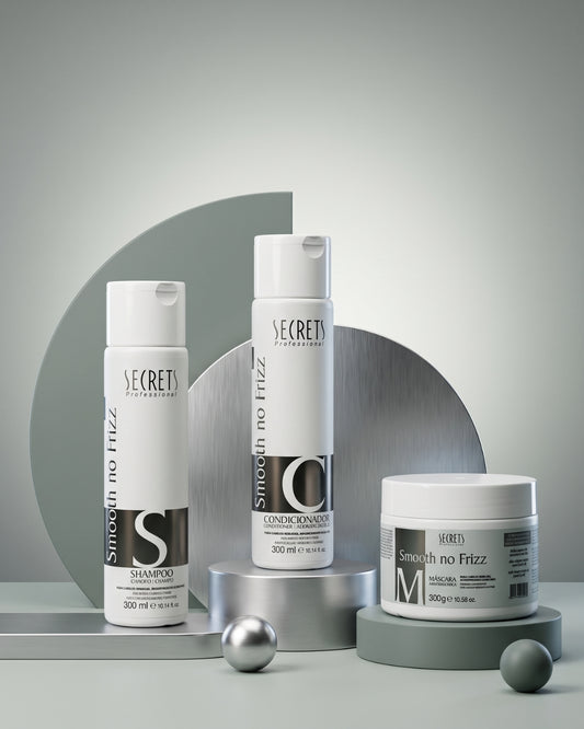 Kit Smooth no frizz - Shampoo, Condicionador e Máscara - Secrets Professional