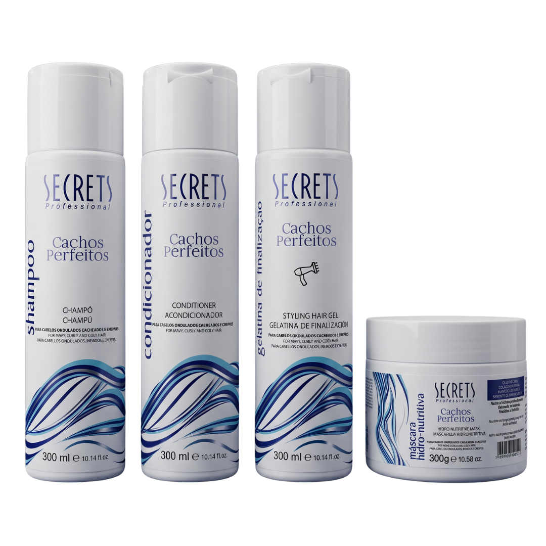 Kit Nutrição & Forma Cachos Perfeitos - Secrets Professional