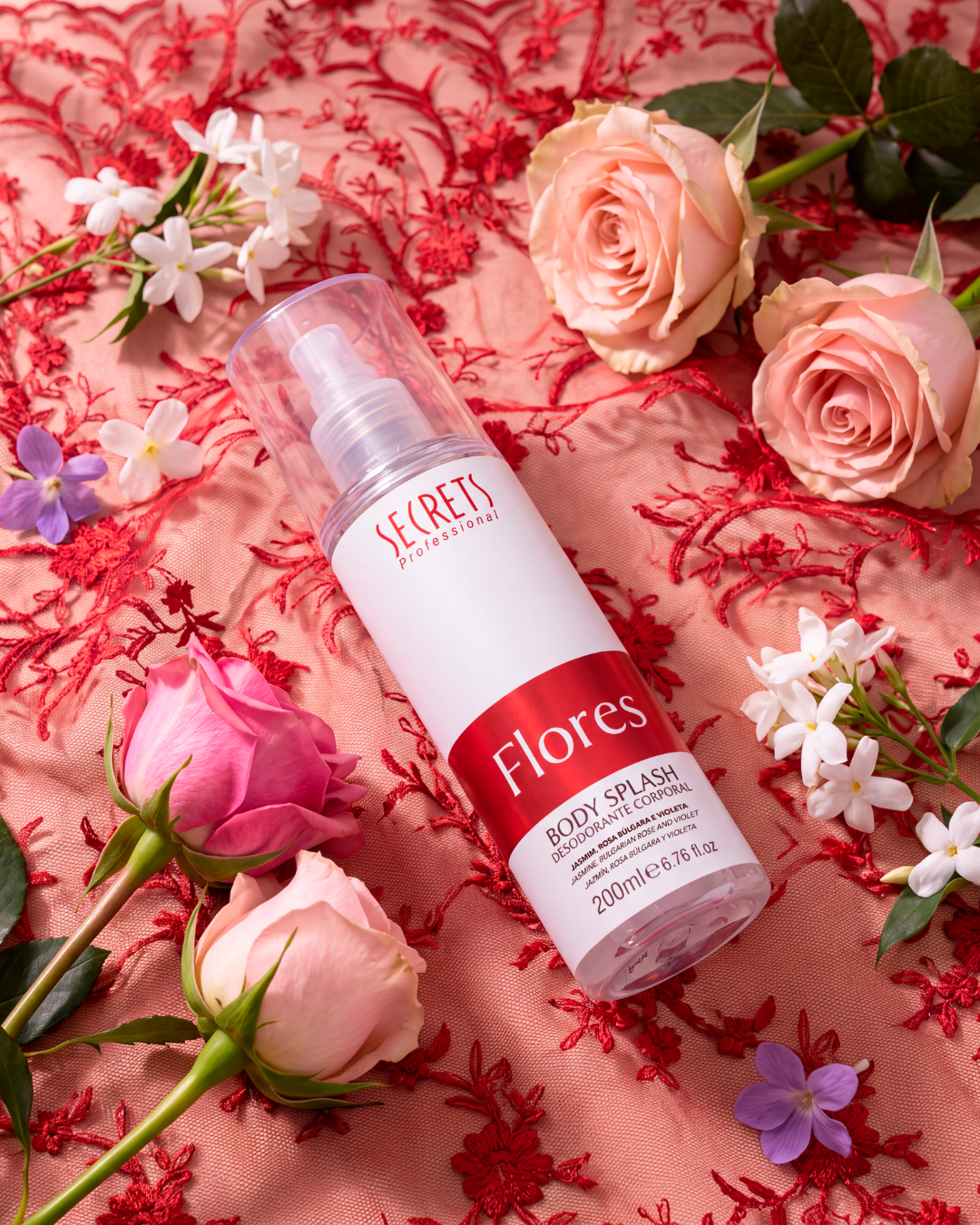 Kit 2 Body Splash Rosé & Flores 200ml – Secrets Professional