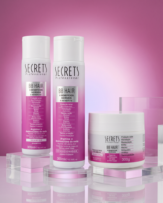 Kit BB Hair - Shampoo, Condicionador e Máscara - Secrets Professional