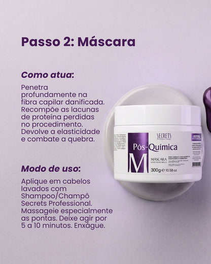 Máscara 300g Pós Química - Secrets Professional