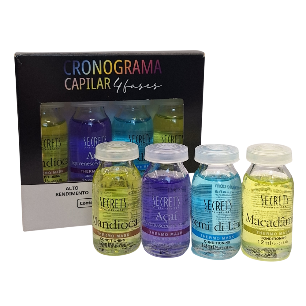 Cronograma Capilar - 4 Fases - Secrets Professional