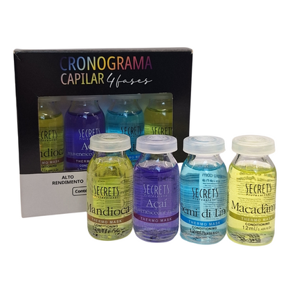 Cronograma Capilar - 4 Fases - Secrets Professional
