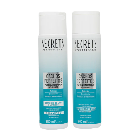 Kit Shampoo e Condicionador Cachos Perfeitos - Secrets Professional