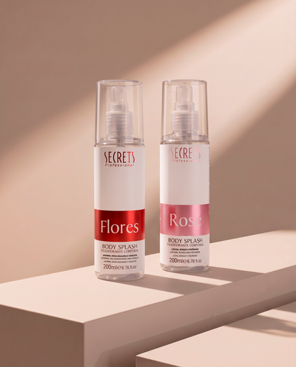 Kit 2 Body Splash Rosé & Flores 200ml – Secrets Professional