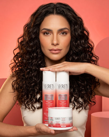 Kit Anabolizante Capilar - Shampoo, Condicionador e Máscara - Secrets Professional