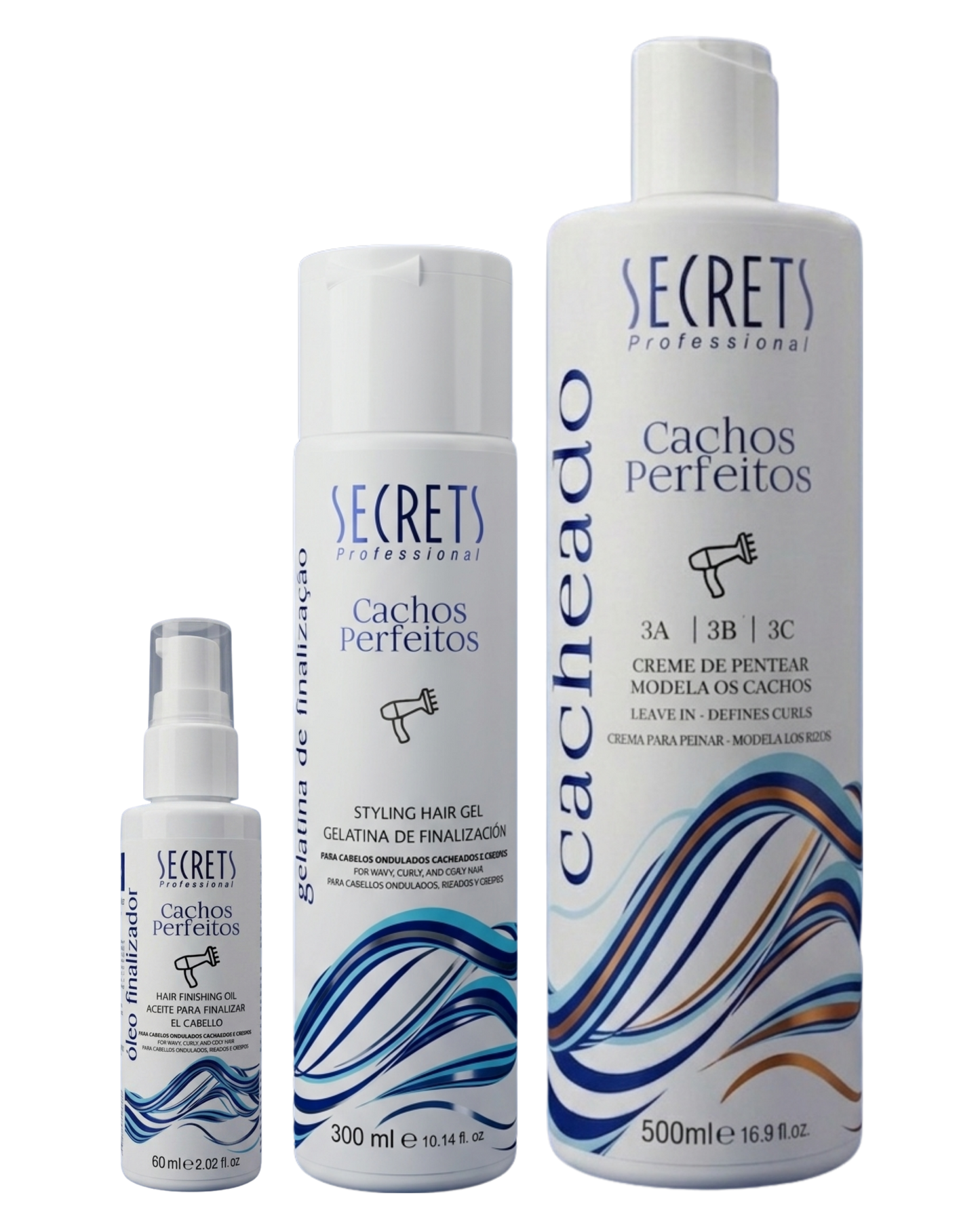 Kit Finalização Cachos Perfeitos 2ABC - Secrets Professional