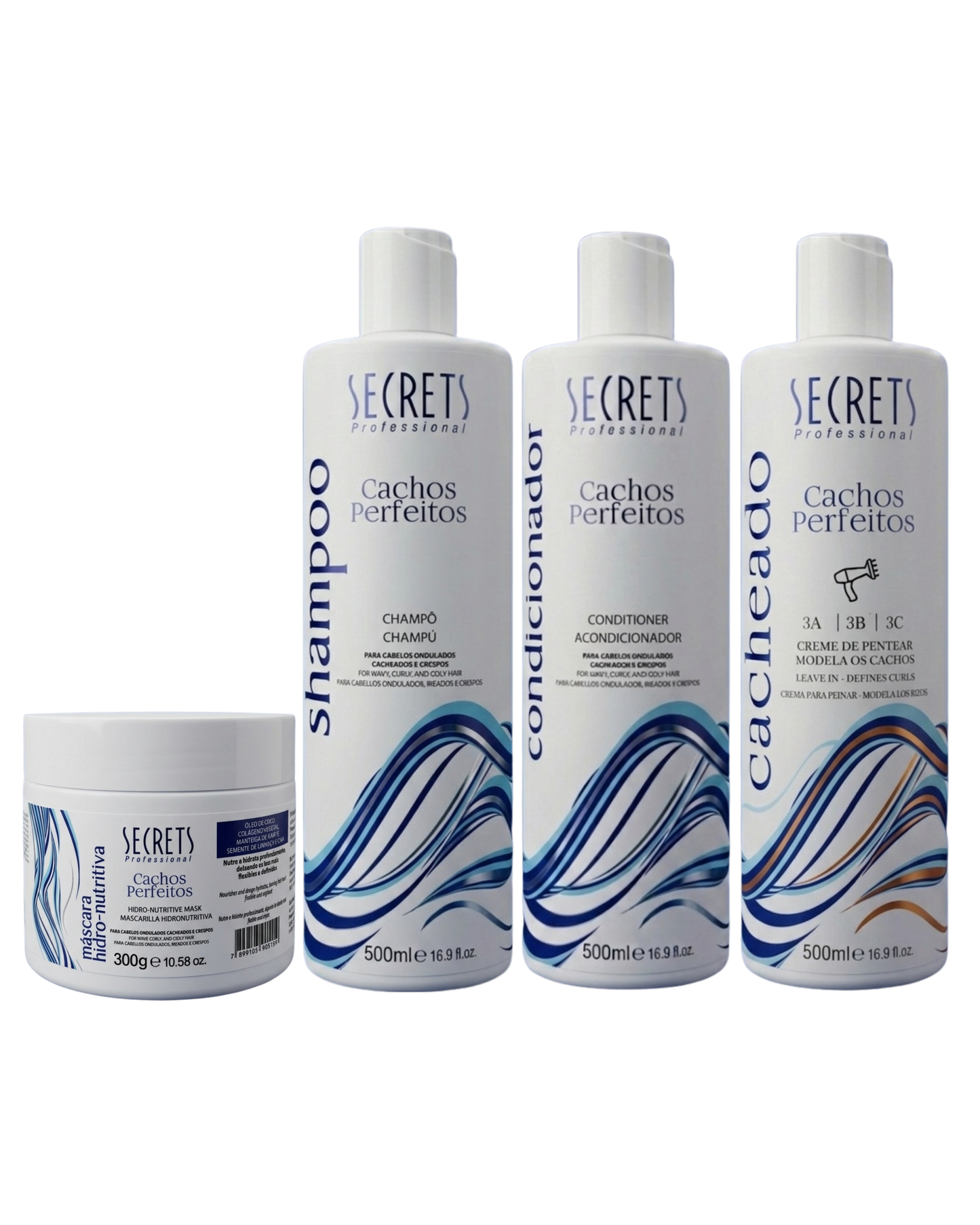Kit Cuidado Diário Cachos Perfeitos - Secrets Professional