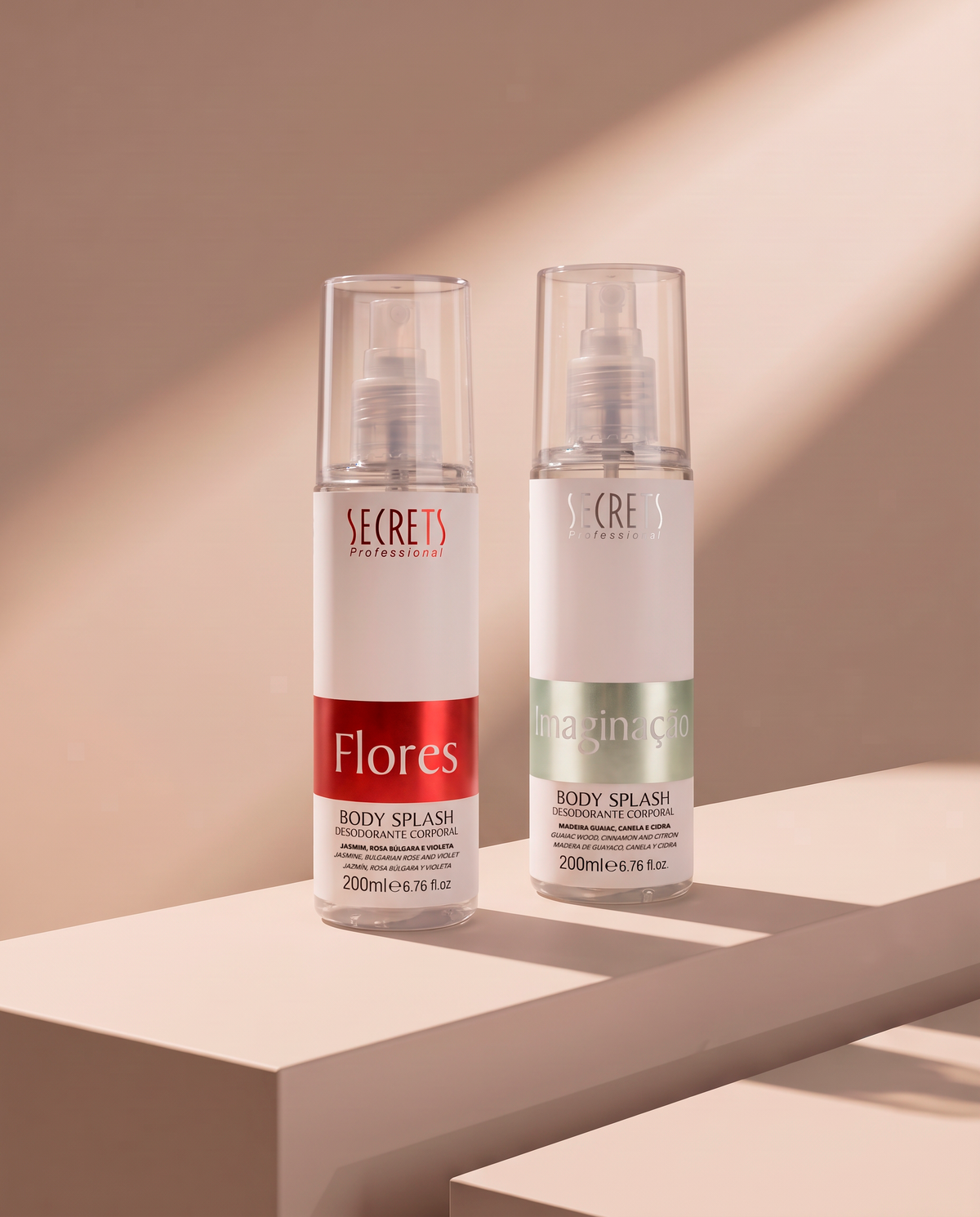 Kit 2 Body Splash Imaginação & Flores 200ml - Secrets Professional