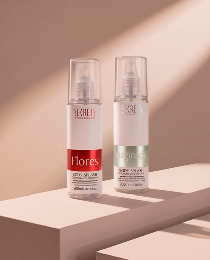 Kit 2 Body Splash Imaginação & Flores 200ml - Secrets Professional