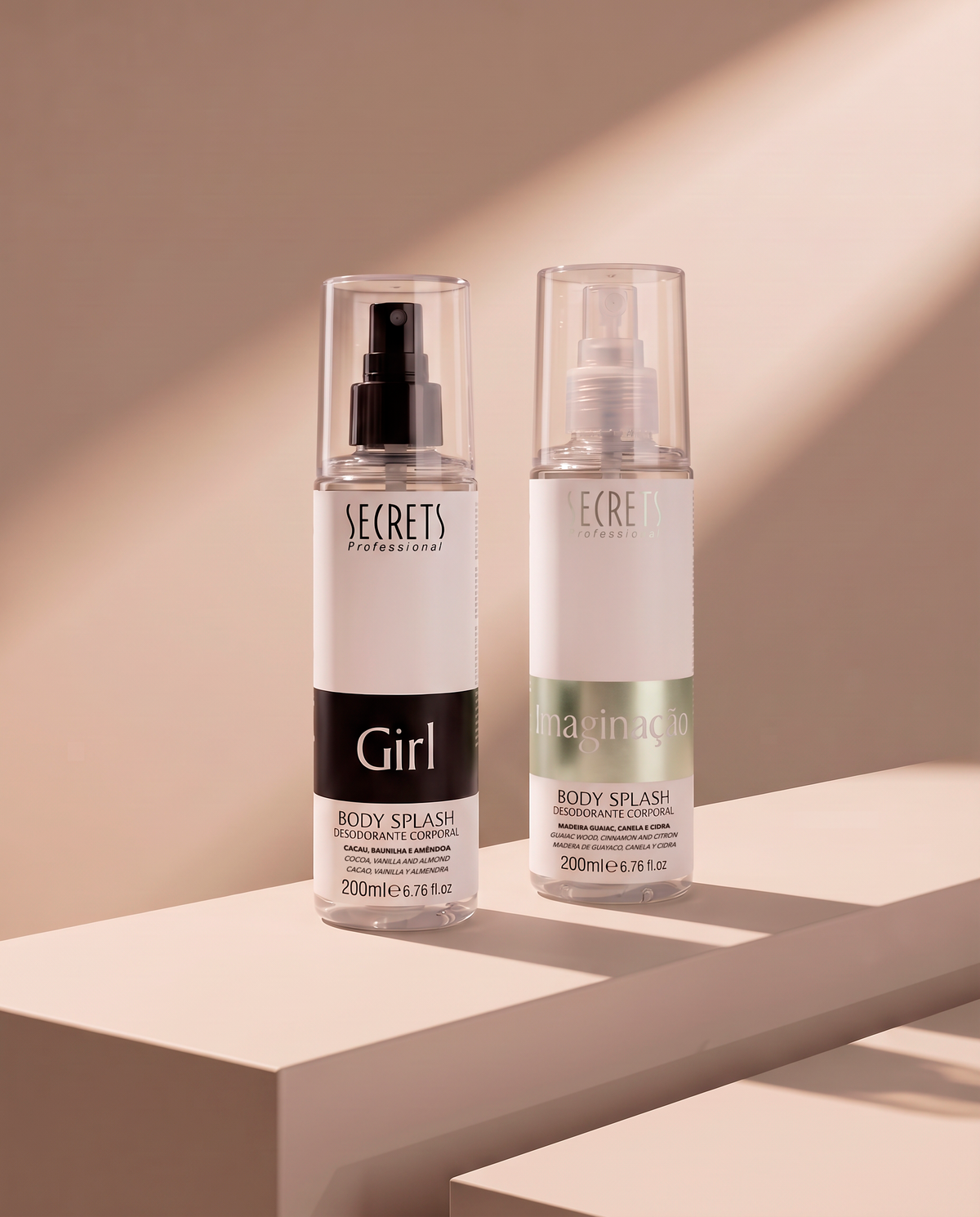 Kit 2 Body Splash Imaginação & Girl 200ml - Secrets Professional