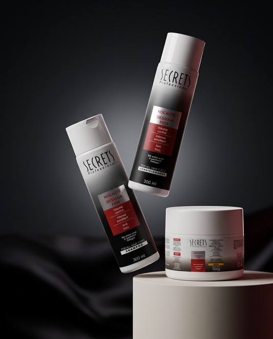 Kit Nocaute - Shampoo, Condicionador e Máscara - Secrets Professional