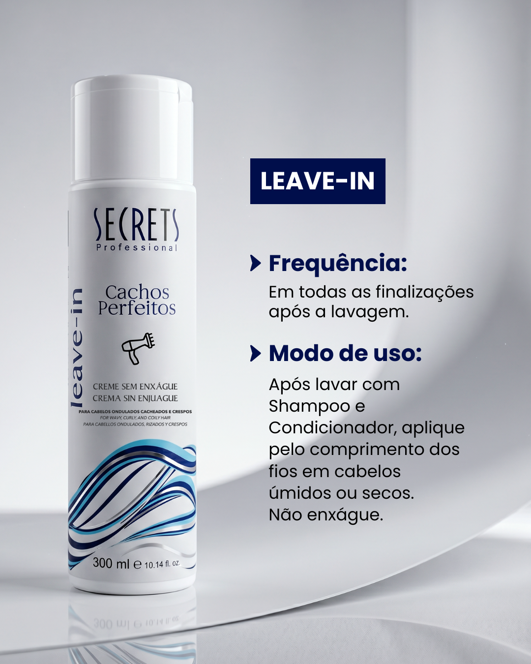 Leave In 300ml Cachos Perfeitos - Secrets Professional