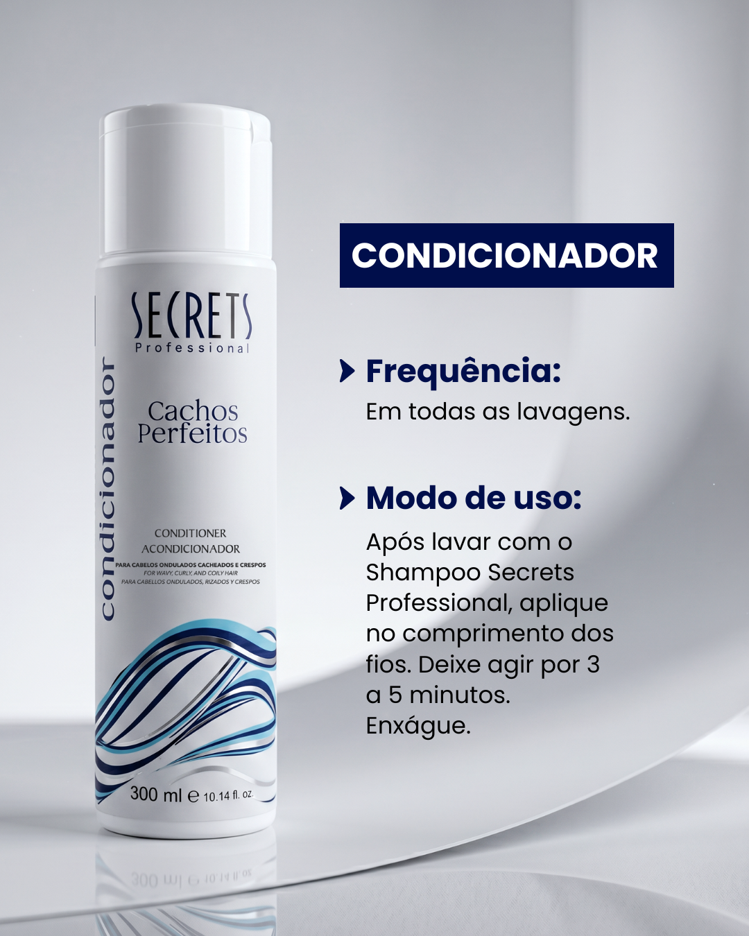 Condicionador 300ml Cachos Perfeitos - Secrets Professional
