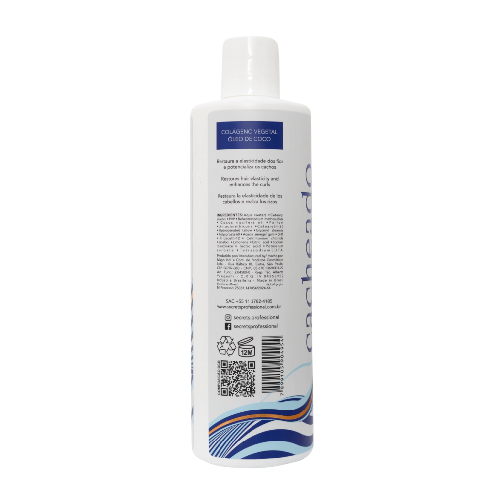 Creme de Pentear Cacheado 500ml Cachos Perfeitos - Secrets Professional