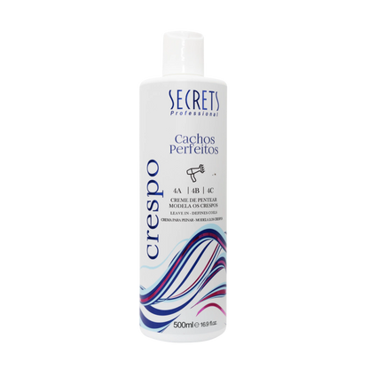 Creme de Pentear Crespo 500ml Cachos Perfeitos - Secrets Professional