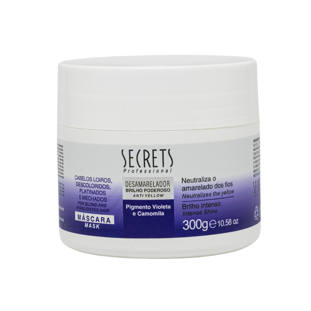 Máscara Capilar 300g Desamarelador - Secrets Professional