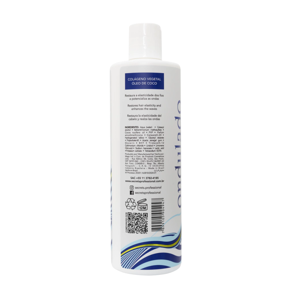 Creme de Pentear Ondulado 500ml Cachos Perfeitos - Secrets Professional